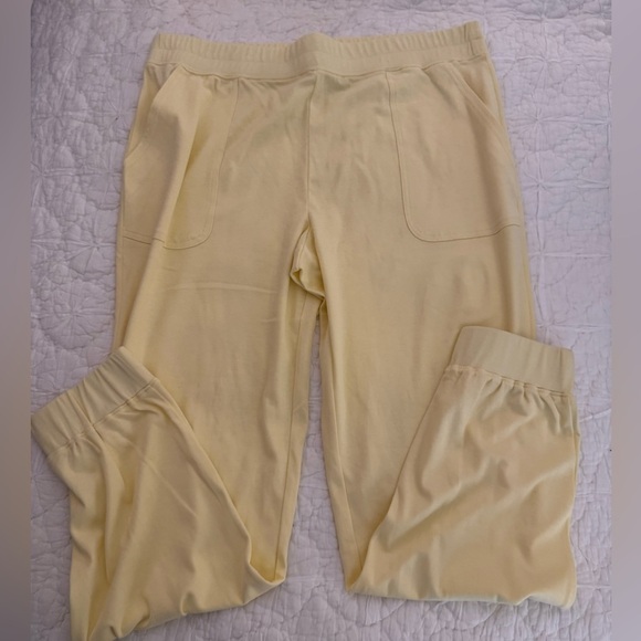 HAVEN WELL WITHIN Jogger Pants Women's Size XLarge Light Yellow Casual Joggers - Picture 1 of 10